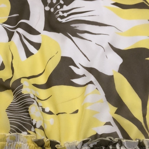 Yellow and brown halter top size L - Picture 9 of 11